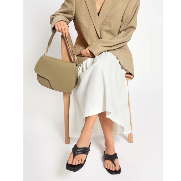 🆕 ATP Atelier Vione Nappa Flat Sandals in Brandy EU 39 - Picture 2 of 6